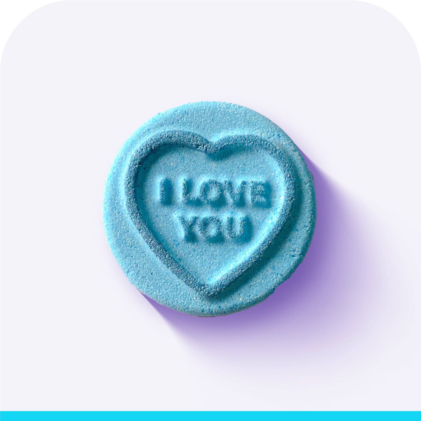 Blue Candy Heart Bath Bomb