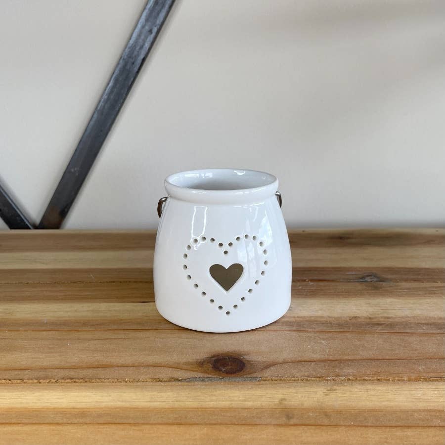 Dotted Heart T-light Holder