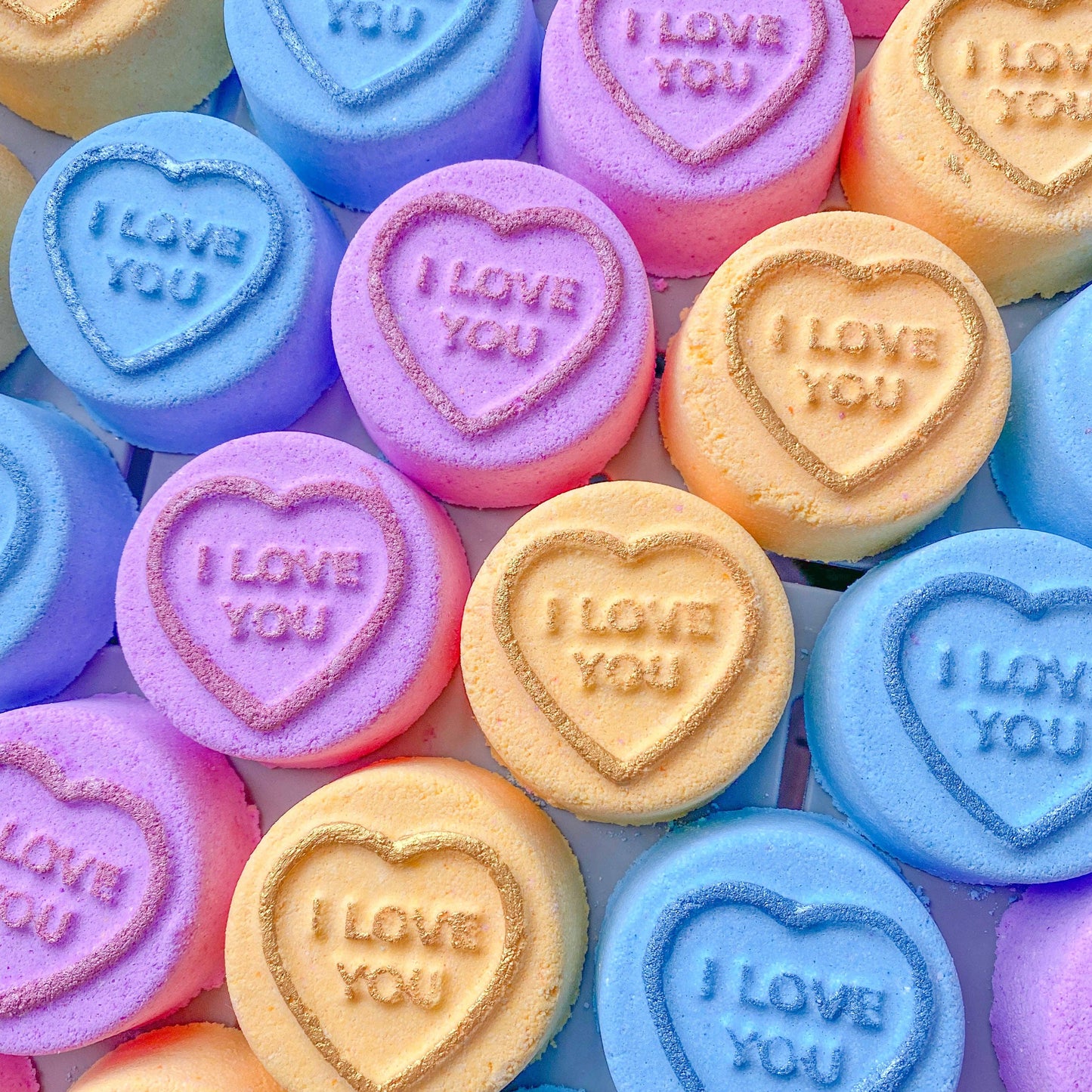 Blue Candy Heart Bath Bomb