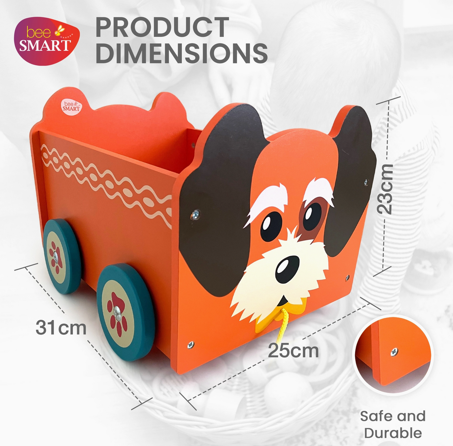 Dog Pull Along Toy Box