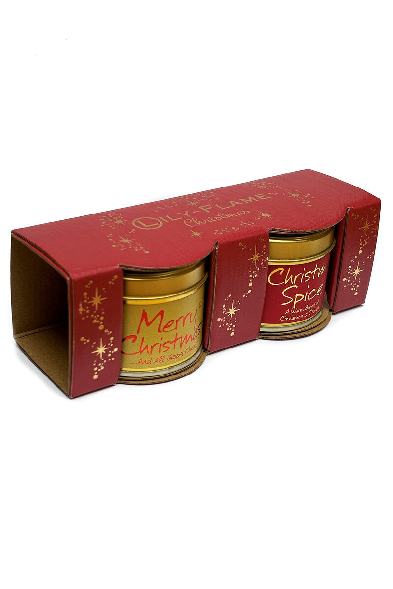 Christmas Candle Gift Set - Merry Christmas & Christmas Spice