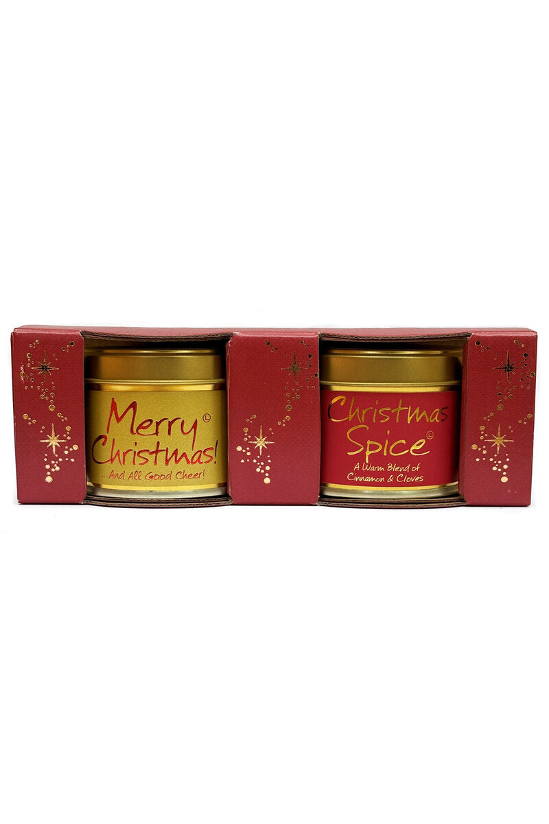 Christmas Candle Gift Set - Merry Christmas & Christmas Spice